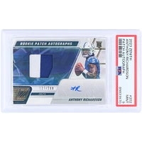 Anthony Richardson Indianapolis Colts dédicacé 2023 Panini Zenith 2 Color Relic #202 #127/299 PSA authentifié 9 Rookie Card