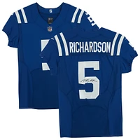 Maillot Nike Elite bleu autographié par Anthony Richardson des Indianapolis Colts
