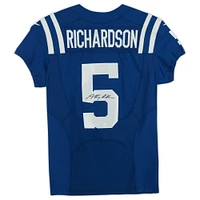 Maillot Nike Elite bleu autographié par Anthony Richardson des Indianapolis Colts