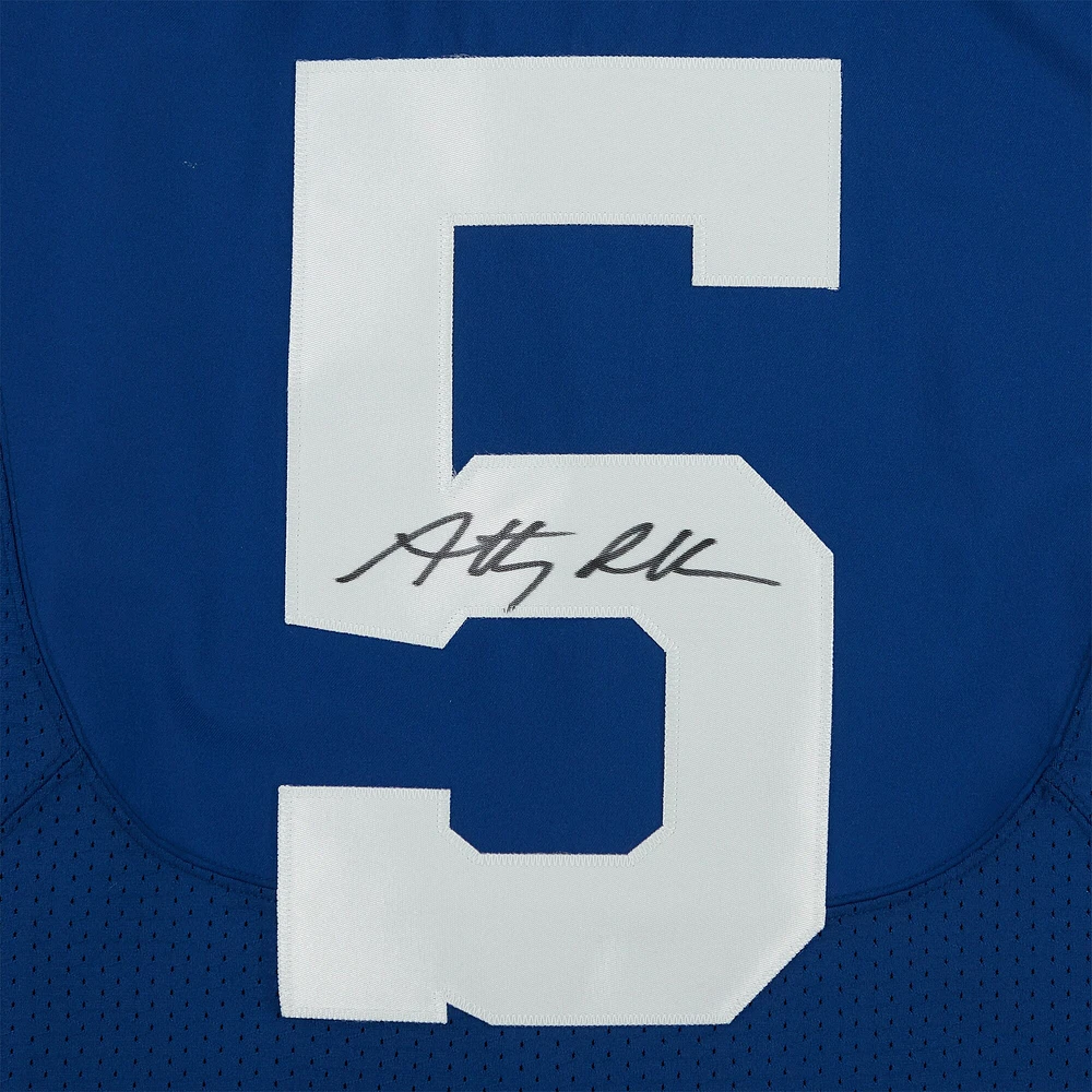 Maillot Nike Elite bleu autographié par Anthony Richardson des Indianapolis Colts