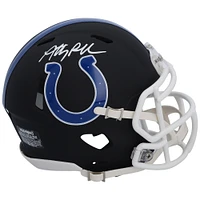 Casque Riddell Speed ​​Mini dédicacé par Anthony Richardson Indianapolis Colts, noir mat