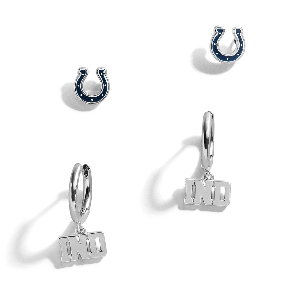 Lot de deux boucles d'oreilles BaubleBar Indianapolis Colts