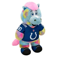 Mascotte en peluche tie-dye Build-A-Bear des Colts d'Indianapolis