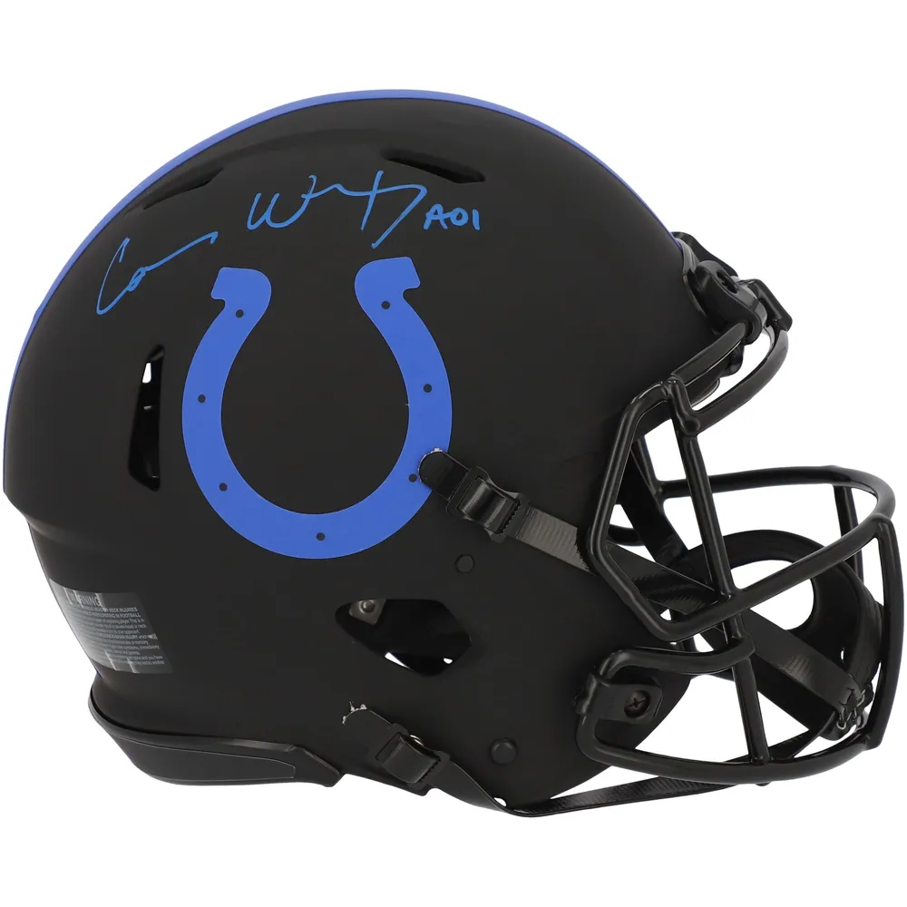 Lids Peyton Manning Indianapolis Colts Fanatics Authentic Autographed  Riddell - Throwback Logo Speed Mini Helmet