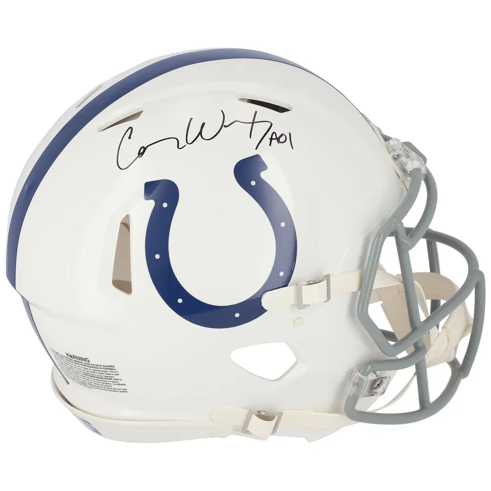 Peyton Manning Indianapolis Colts Autographed Riddell Eclipse Alternate  Speed Authentic Helmet 