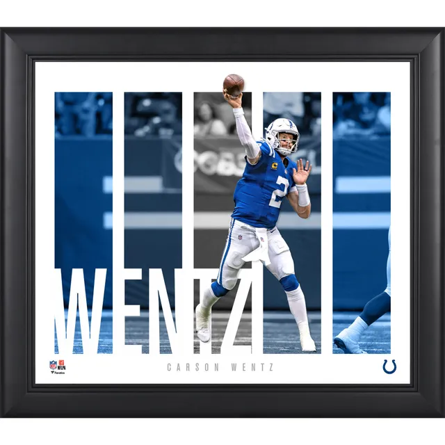 Carson Wentz Indianapolis Colts Fanatics Authentic Game-Used White