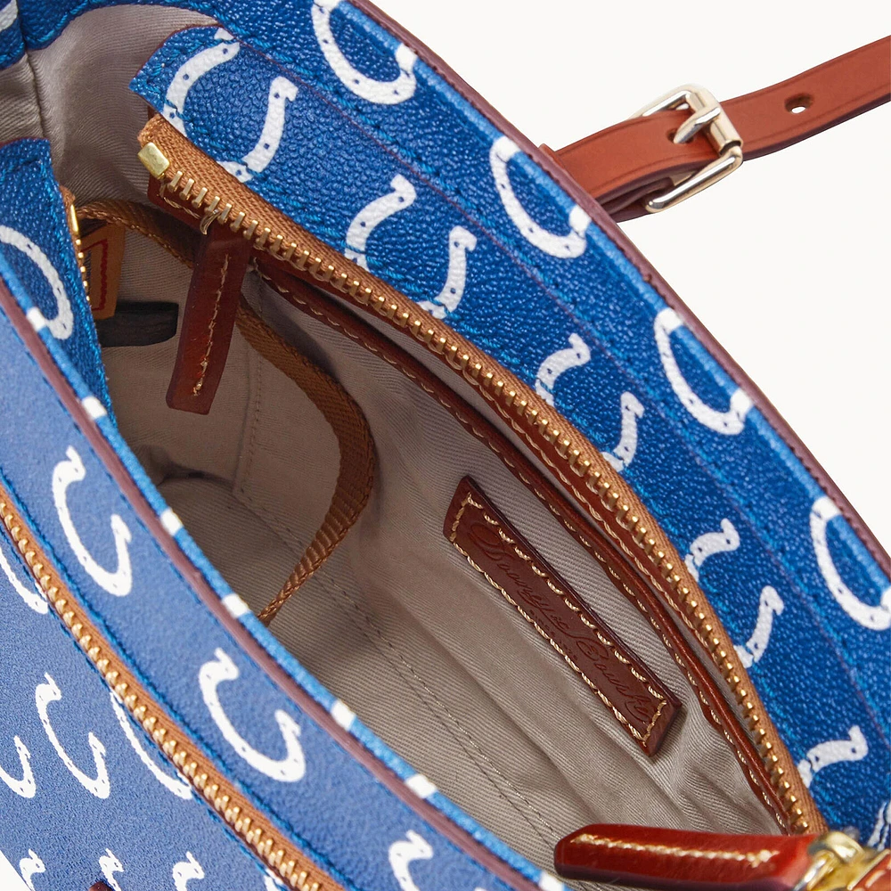 Dooney & Bourke Indianapolis Colts Signature petit sac à bandoulière zippé