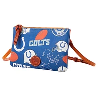 Dooney & Bourke Indianapolis Colts Sac à main à bandoulière avec fermeture éclair sur le dessus