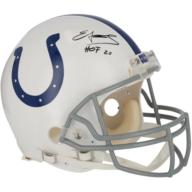 Peyton Manning Indianapolis Colts Autographed Riddell Lunar Speed Authentic  Helmet with HOF 21 Inscription