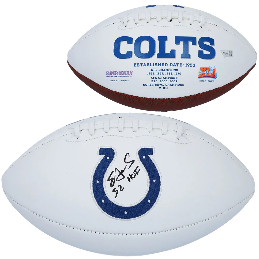 Autographed NFL White Panel Football