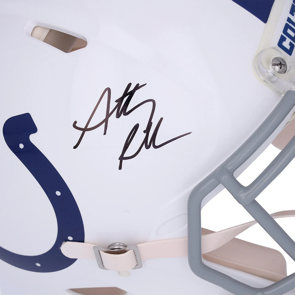 Casque authentique autographié Riddell Speed ​​d'Anthony Richardson des Indianapolis Colts 2023 NFL Draft First Round Pick