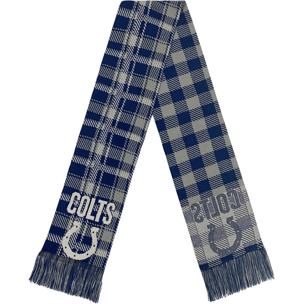 Indianapolis Colts FOCO Plaid Color Block Scarf