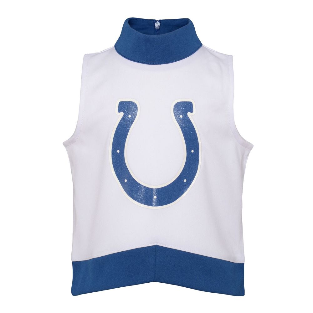 Girls Preschool White Indianapolis Colts Junior Camp Cheer Dress