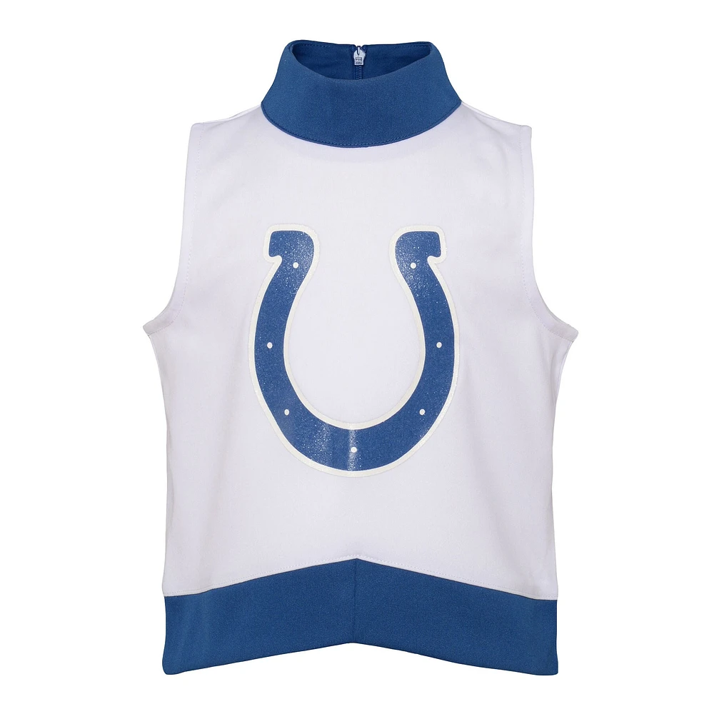 Robe Camp Cheer Indianapolis Colts Junior pour fille d'âge préscolaire blanche