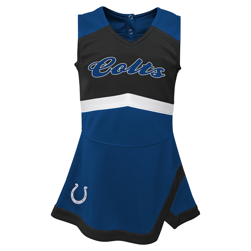 Robe Cheer Captain des Royal Indianapolis Colts pour filles avec bloomers