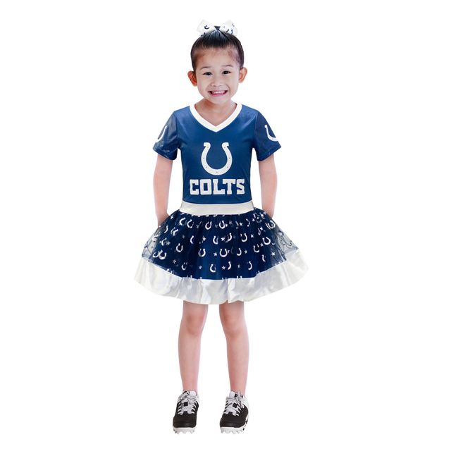 JER COLT BLUE 21 GIRLS TUTU TAILGATE GAME DAY COSTUME KIDYTHCHR