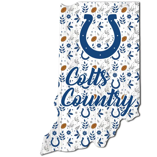 Indianapolis Colts 12'' x 12'' State Circle Sign