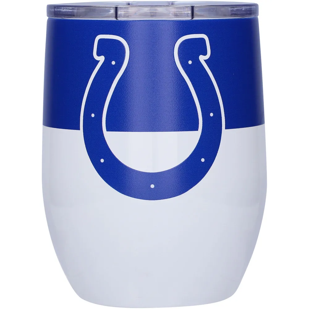 Lids Indianapolis Colts 16oz. Colorblock Stainless Steel Curved Tumbler