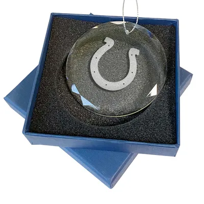 Lids Indianapolis Colts 3.25'' Personalized Etched Glass Ornament