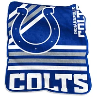 Jeté Raschel en peluche 50 po x 60 po des Colts d'Indianapolis