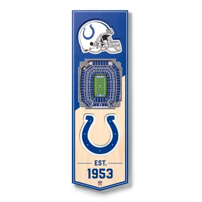 Indianapolis Colts 6'' x 19'' 3D StadiumView Banner