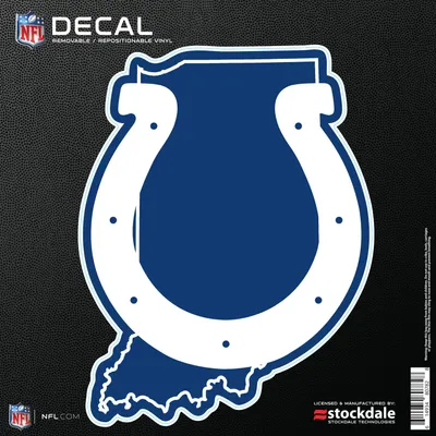 Indianapolis Colts 6" x 6" Repositionable State Shape Decal