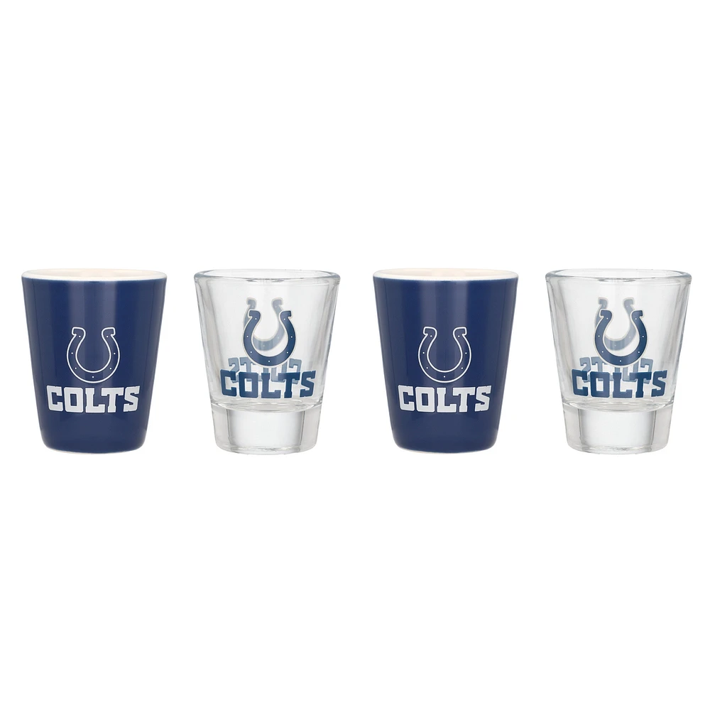 Ensemble de quatre verres à shot des Colts d'Indianapolis