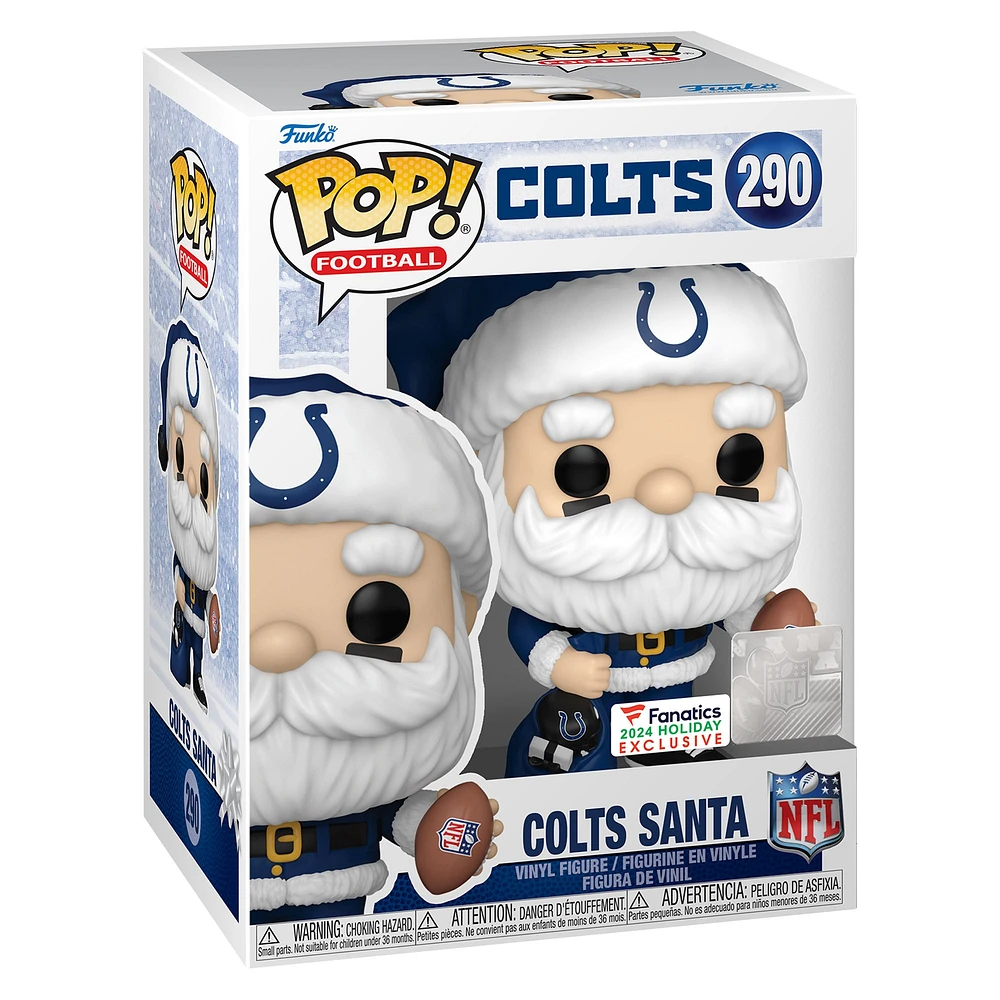 Figurine en vinyle exclusive Fanatics Funko Pop! du Père Noël des Indianapolis Colts