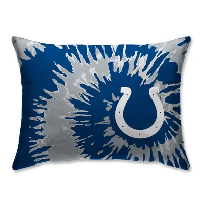 Indianapolis Colts Tie Dye Plush Bed Pillow - Blue