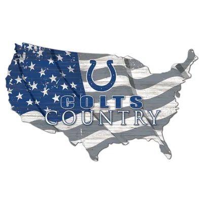 Indianapolis Colts USA Flag Cutout Sign