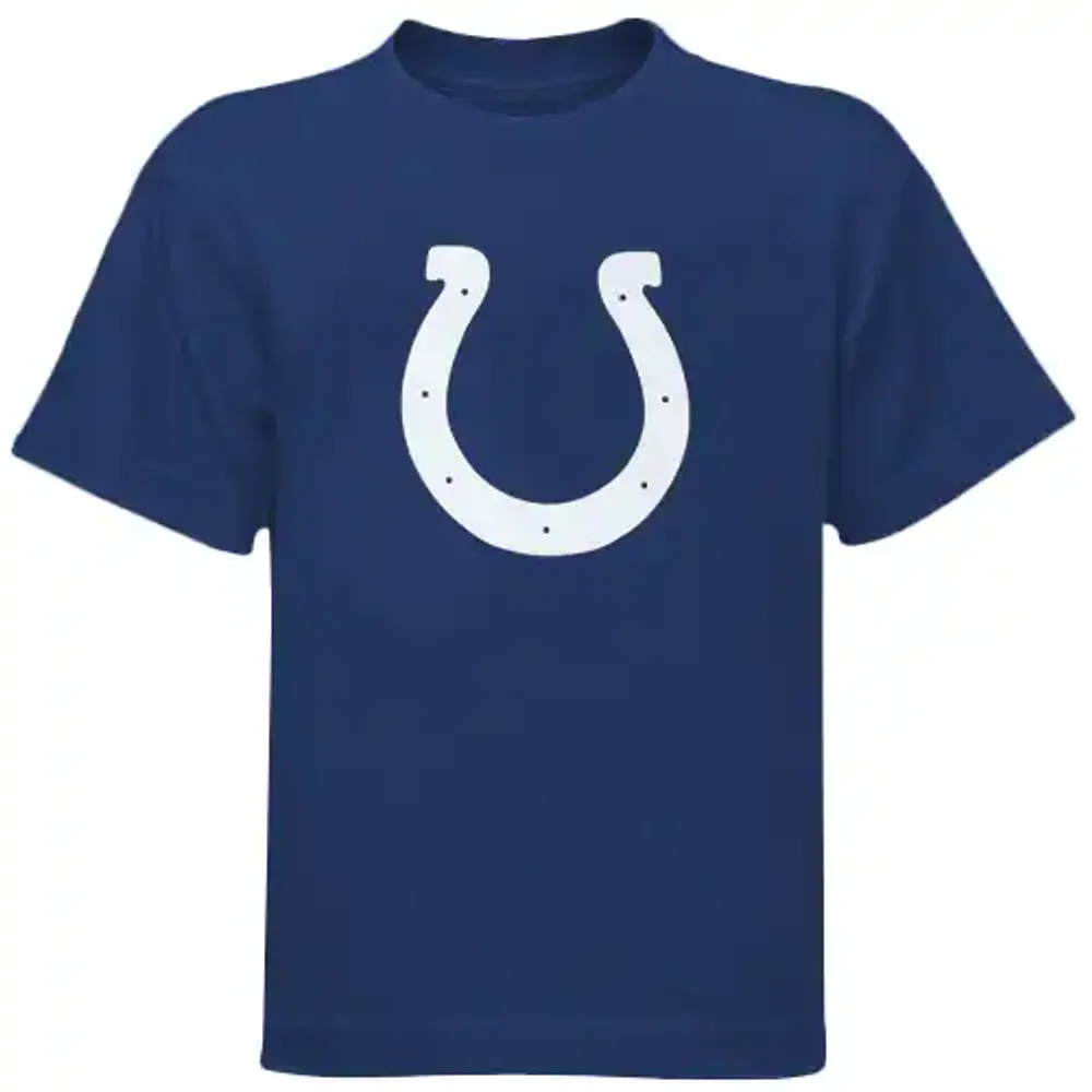 Men's Junk Food Royal Indianapolis Colts Bold Logo T-Shirt