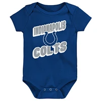 Ensemble de trois bodies pour bébé Indianapolis Colts Play Day