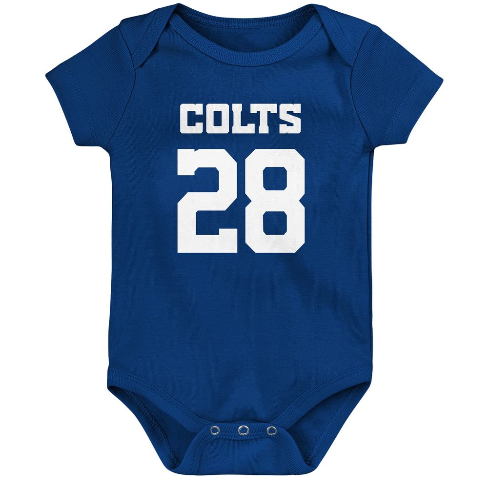 Infant Jonathan Taylor Royal Indianapolis Colts Mainliner Player Name & Number Bodysuit