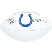 Jonathan Taylor & Anthony Richardson Indianapolis Colts Autographed Franklin White Panel Football 