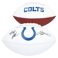 Jonathan Taylor & Anthony Richardson Indianapolis Colts Autographed Franklin White Panel Football 