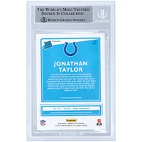 Carte de recrue authentifiée autographiée par Jonathan Taylor Indianapolis Colts 2020 Panini Donruss Optic Blue Hyper Prizm #167 Beckett Fanatics