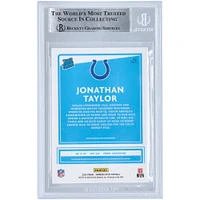 Jonathan Taylor Indianapolis Colts Carte de recrue authentifiée 2020 Panini Donruss Optic Rated Rookie #167 Beckett Fanatics Witnessed