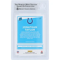 Jonathan Taylor Indianapolis Colts Carte de recrue authentifiée Panini Donruss 2020 autographiée #317 Beckett Fanatics avec inscription « Horse Power »