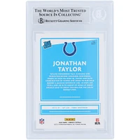 Jonathan Taylor Indianapolis Colts Carte de recrue authentifiée 2020 Panini Donruss autographiée Beckett Fanatics