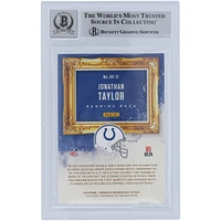 Jonathan Taylor Indianapolis Colts Carte de recrue Panini Gridiron Kings #GK-12 2020 autographiée Beckett Fanatics a été témoin d'une carte de recrue authentifiée 10 avec l'inscription « Horse Power »