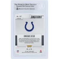 Jonathan Taylor Indianapolis Colts Autographié 2021 Panini Instant Fanatics Exclusif #107 #/99 Beckett Fanatics Witnessed Carte Authentifiée avec L'inscription "Horse Power"