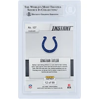 Jonathan Taylor Indianapolis Colts Carte authentifiée autographiée 2021 Panini Instant Fanatics Exclusive #107 #/99 Beckett Fanatics Witnessed
