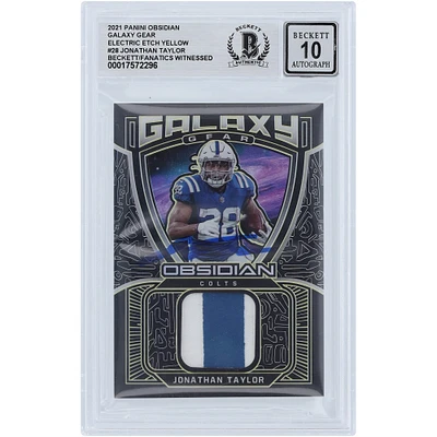 V106832 COLT Jonathan Taylor Indianapolis Colts Autographié 2021 Panini Obsidian Electric Etch Yellow Galaxy Gear 2 Color Relic #GG-JT #/25 Beckett Fanatics Witnessed Authenticated 10 Card 28 Jonathan Taylor AUT PAA TRADING CARDS 45666 AUTTRC CA01F06935 #44