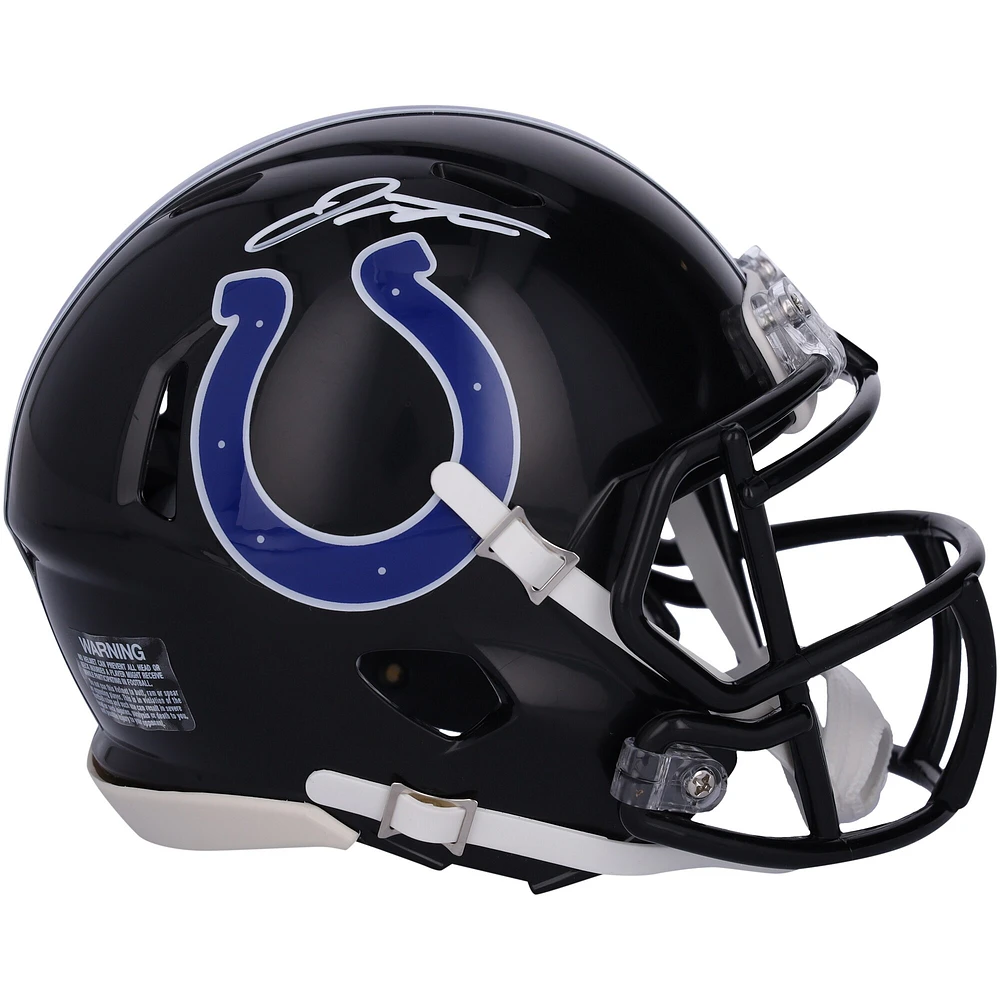 Casque mini Alternate Speed noir autographié par Jonathan Taylor Indianapolis Colts 2023