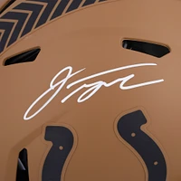 Casque authentique autographié Salute to Service Speed ​​2023 des Indianapolis Colts par Jonathan Taylor