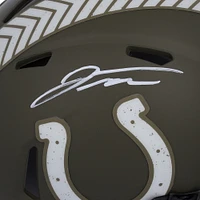 Casque mini-speed autographié 2023 Salute to Service des Indianapolis Colts de Jonathan Taylor