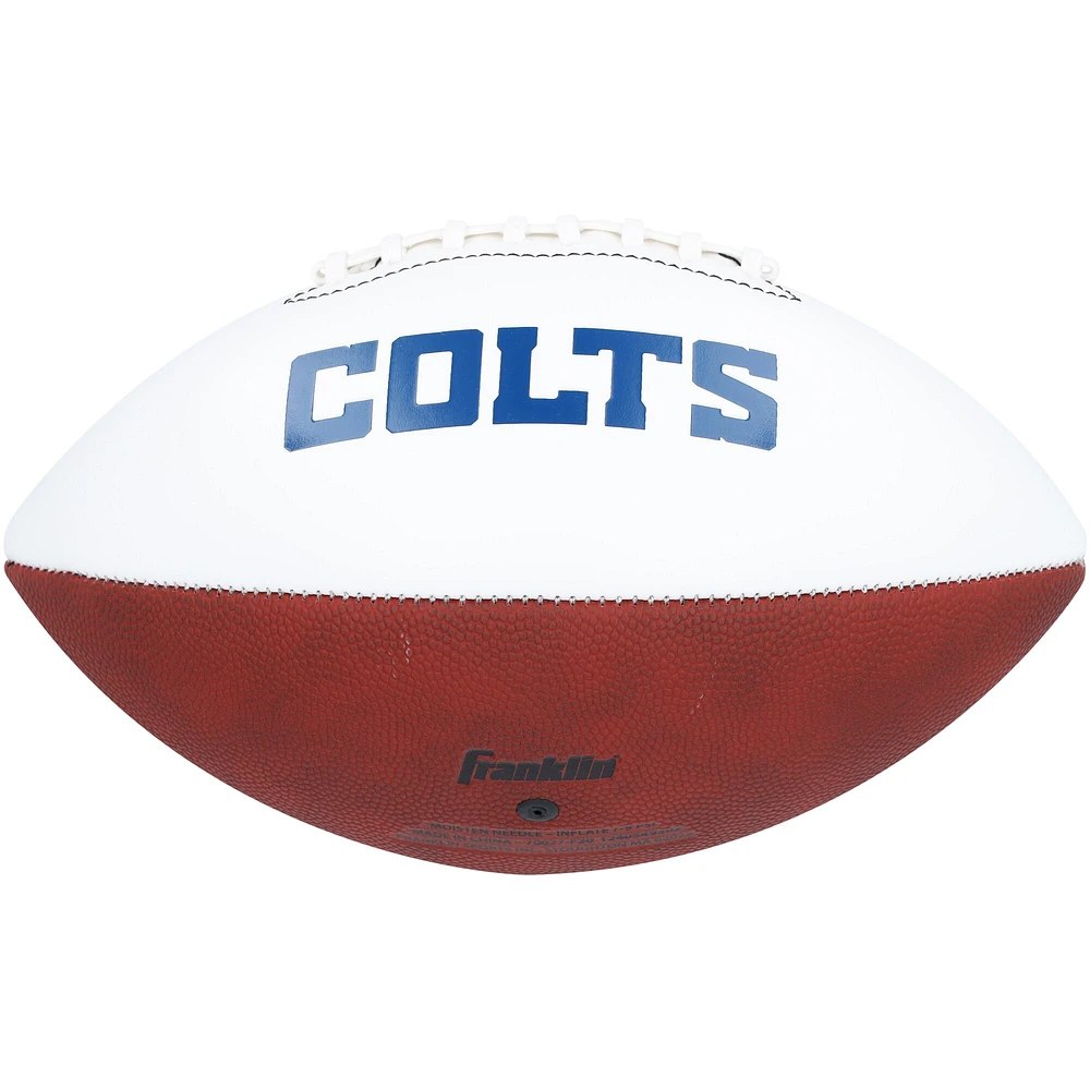 Jonathan Taylor Indianapolis Colts Autographed Franklin White Panel Football 