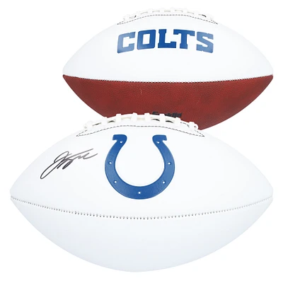 Jonathan Taylor Indianapolis Colts Autographed Franklin White Panel Football 