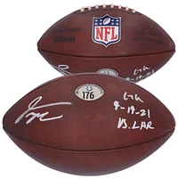 V106832 COLT Jonathan Taylor Ballon de football autographié Indianapolis Colts utilisé lors du match contre les Los Angeles Rams le 19 septembre 2021 avec l'inscription « Game Used » 28 Jonathan Taylor AUTGU FOOTBALL 45714 AUTGMUEQU GUFBFB7621 #4
