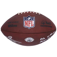 V106832 COLT Jonathan Taylor Ballon de football autographié Indianapolis Colts utilisé lors du match contre les Steelers de Pittsburgh le 28 novembre 2022 avec plusieurs inscriptions 28 Jonathan Taylor AUTGU FOOTBALL 45714 AUTGMUEQU GUFBFB7620 #3
